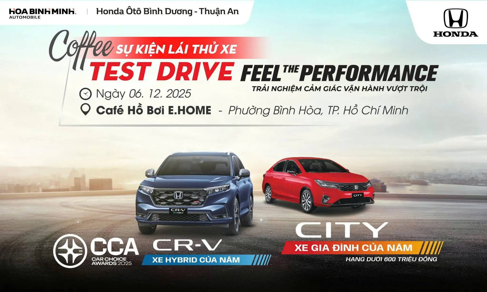 Lái thử xe Honda tại Honda Ô tô Bình Dương – FEEL THE PERFORMANCE 