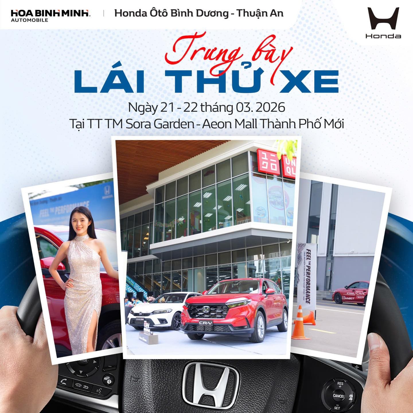 Honda Ô Tô Bình Dương trưng bày và lái thử xe ô tô Honda – Cơ hội trải nghiệm thực tế 